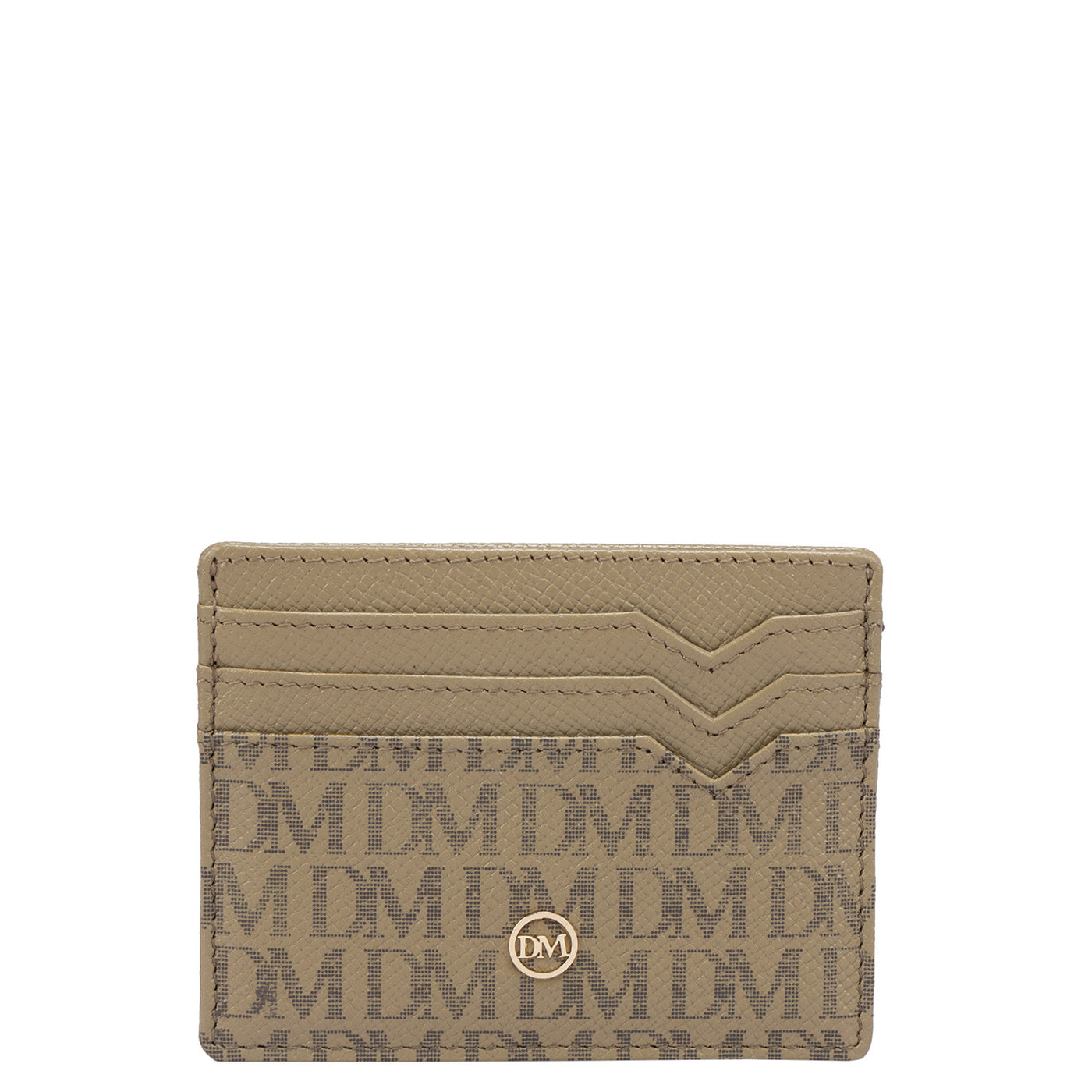 Franzy Monogram Leather Card Case - Turtle