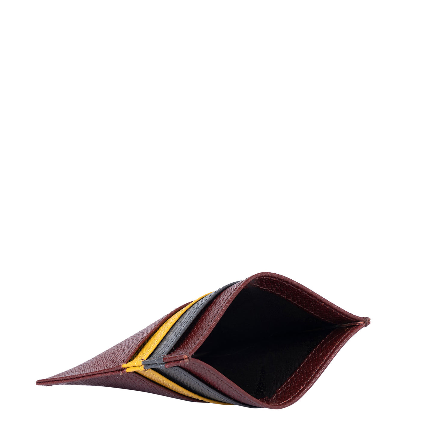 Franzy Leather Card Case - Blood Stone