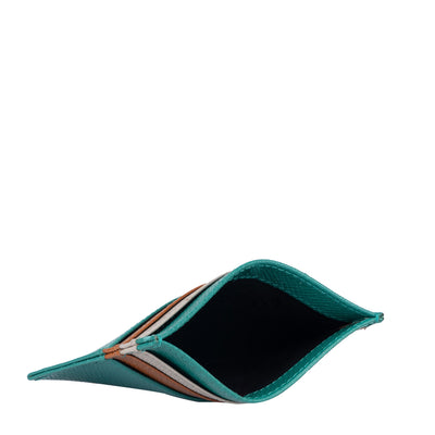 Franzy Leather Card Case - Green