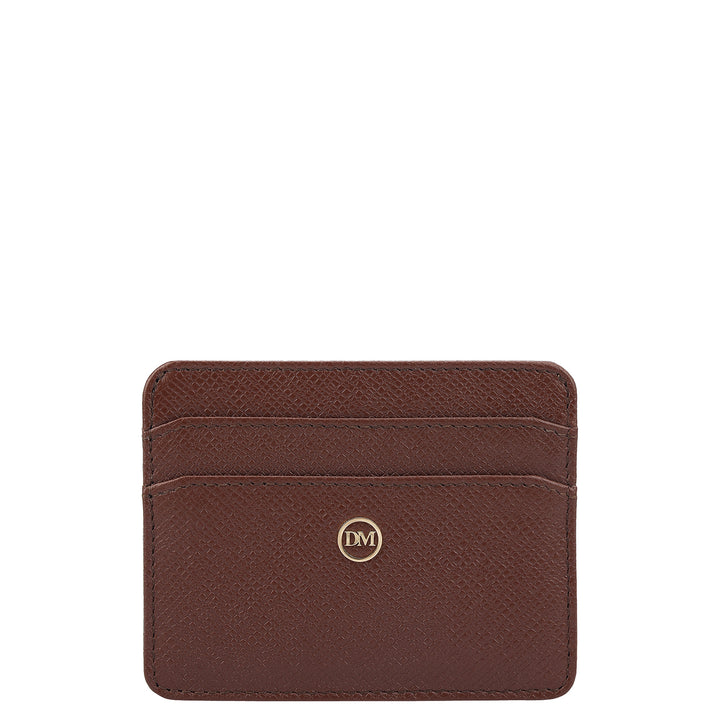 5 Slots Leather Card Case - Date