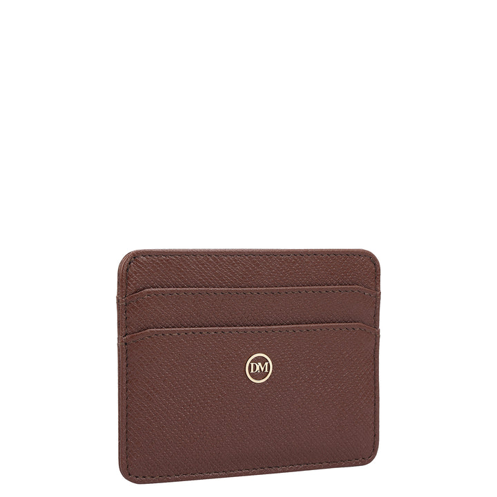 5 Slots Leather Card Case - Date