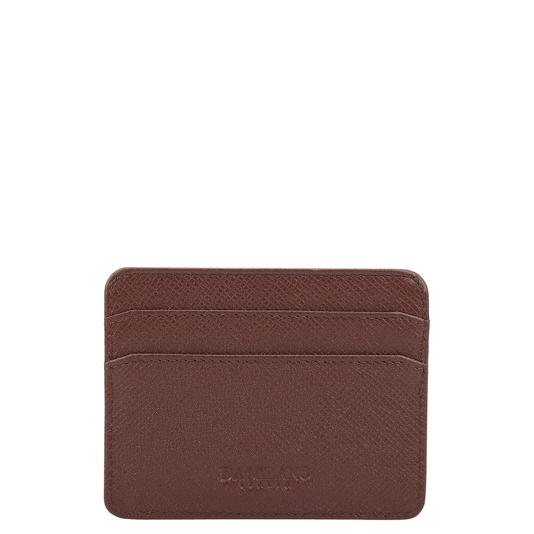 5 Slots Leather Card Case - Date