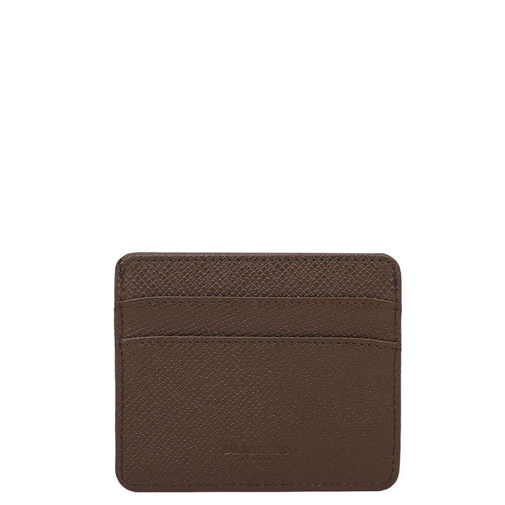 5 Slots Leather Card Case - Walnut