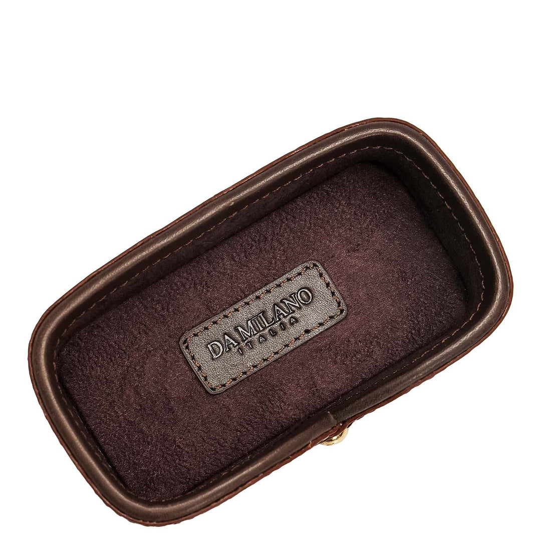 Croco Leather Card Organiser - Date