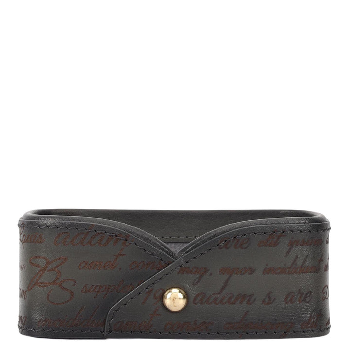 Multi Slot Leather Card Case - Grey