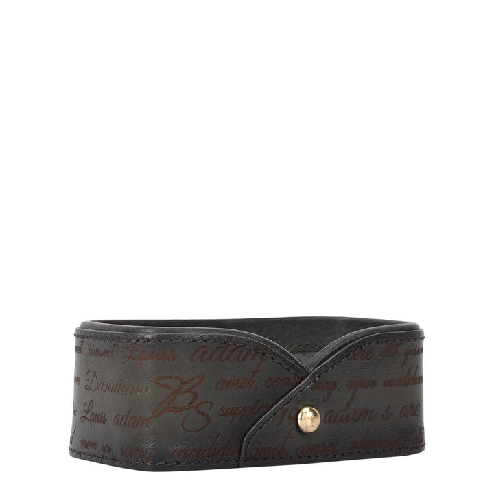 Multi Slot Leather Card Case - Grey