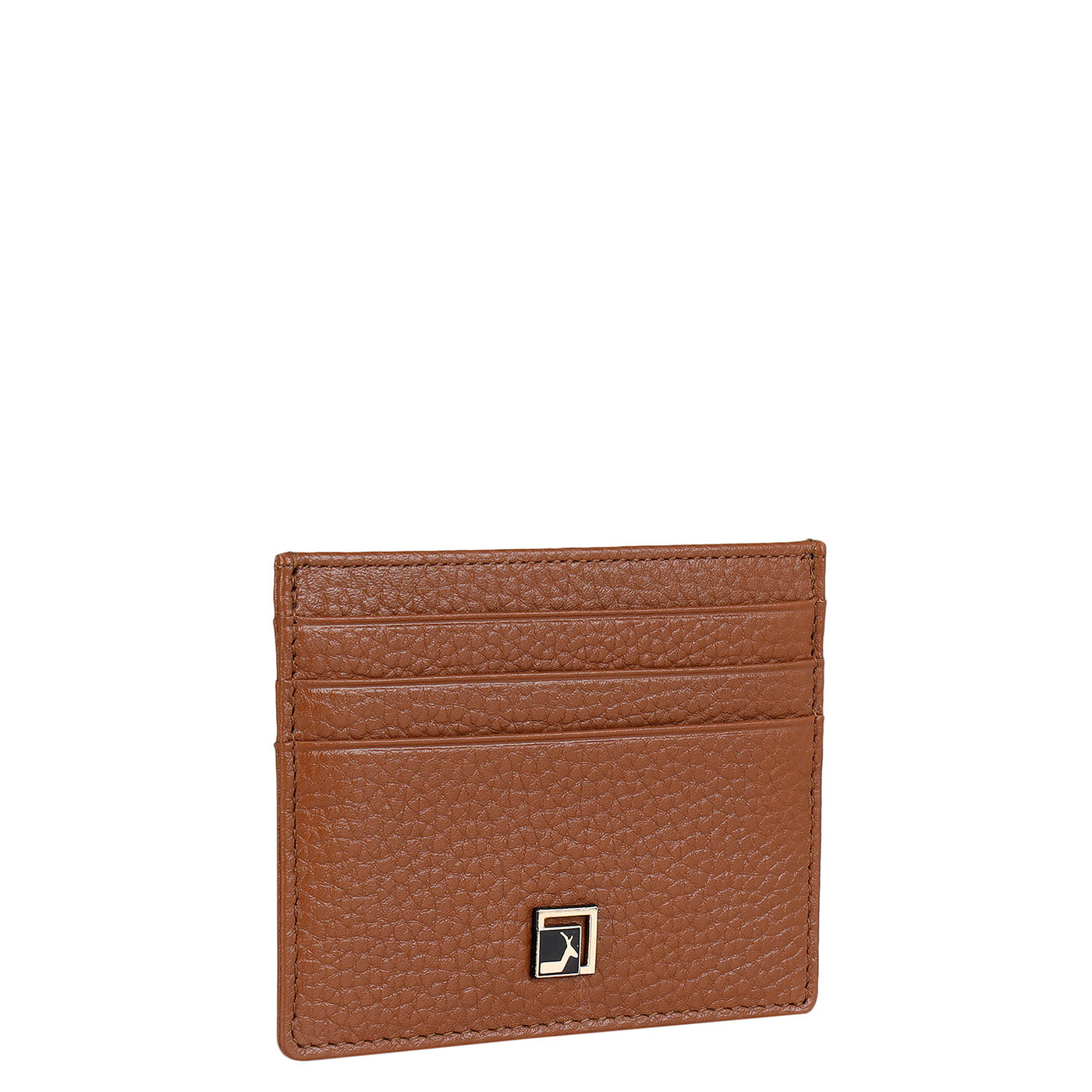 Wax Leather Card Case - Caramel