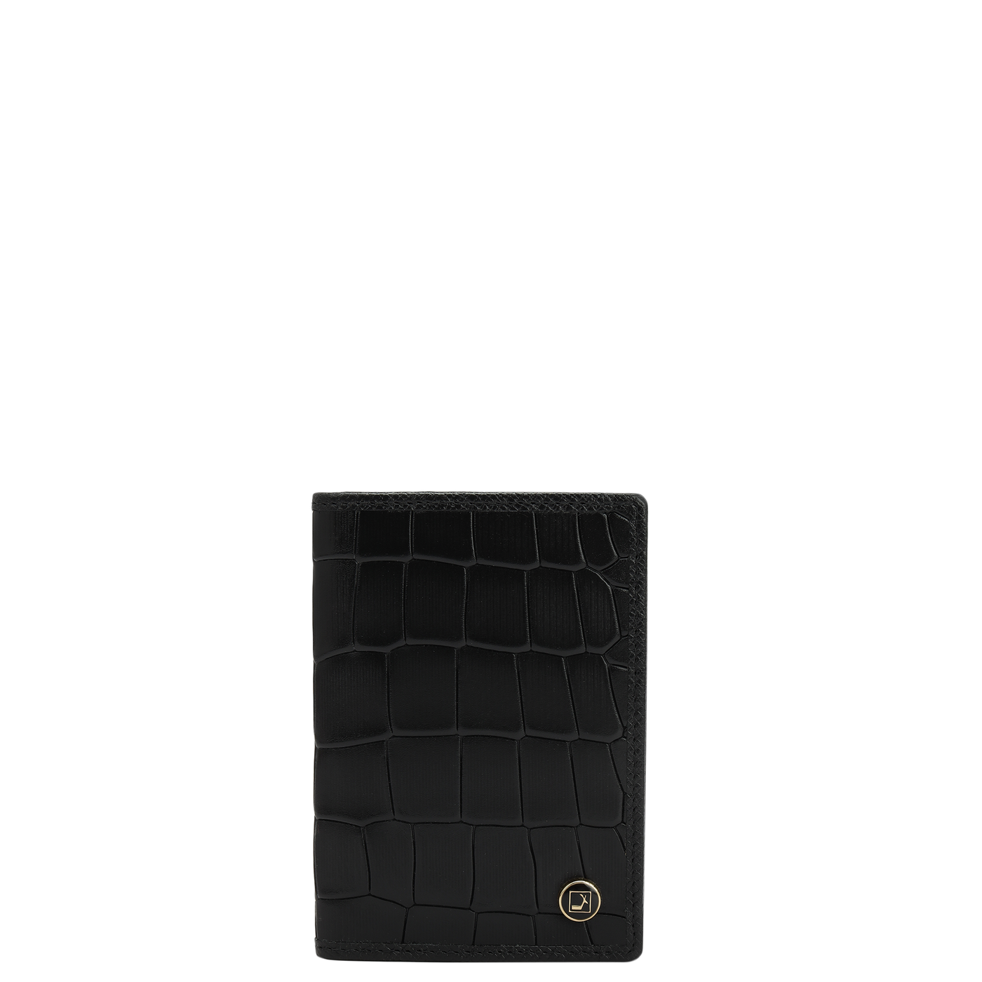 5 Slots Leather Card Case - Black