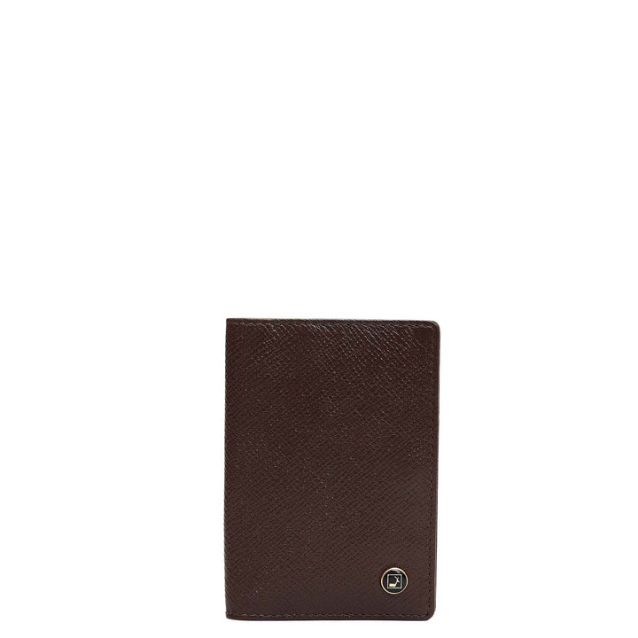 5 Slots Leather Card Case - Chocolate