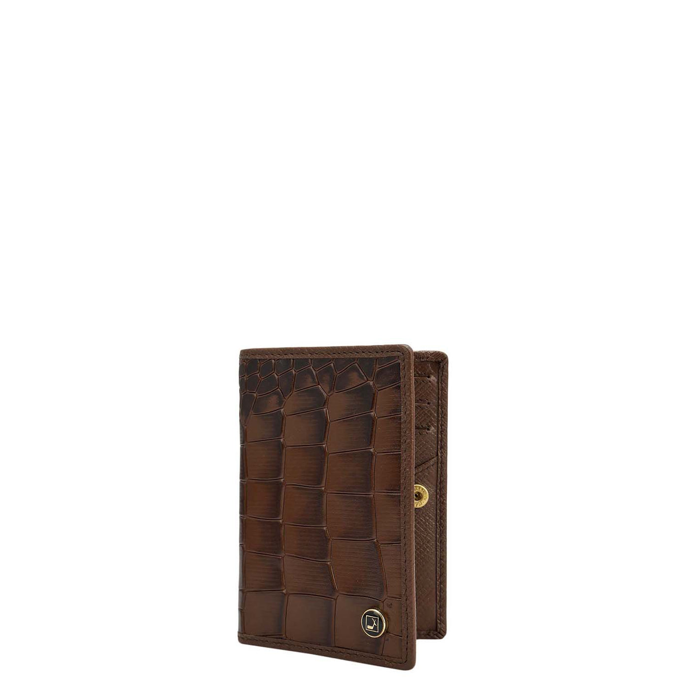 5 Slots Leather Card Case - Date