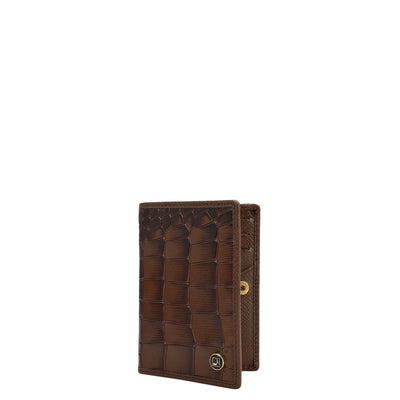5 Slots Leather Card Case - Date