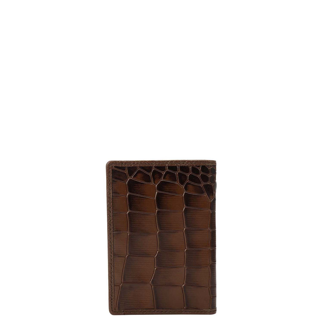 5 Slots Leather Card Case - Date