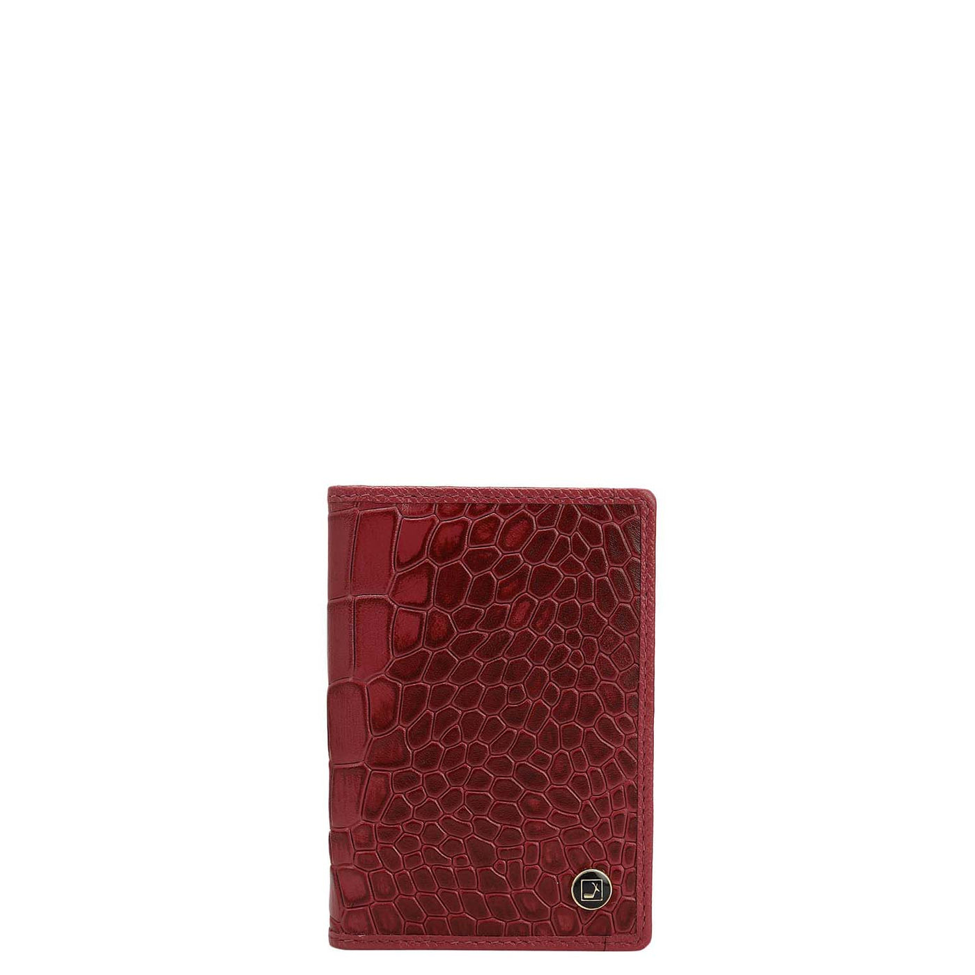 5 Slots Leather Card Case - Plumberry
