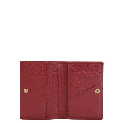 5 Slots Leather Card Case - Plumberry
