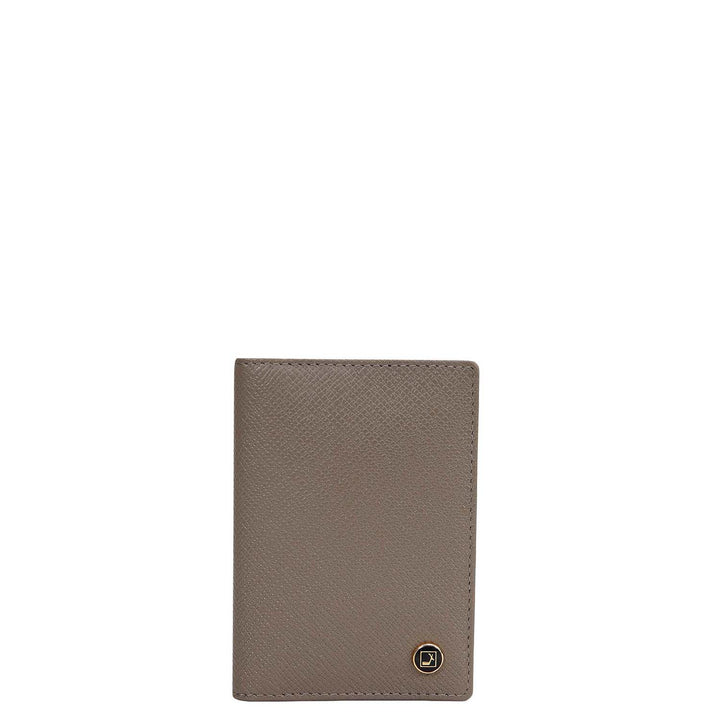 5 Slots Leather Card Case - Smoke Grey