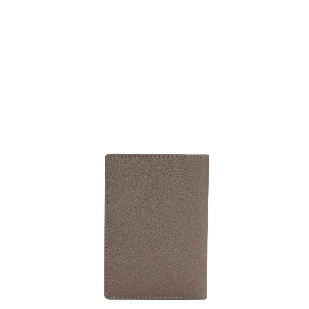 5 Slots Leather Card Case - Smoke Grey
