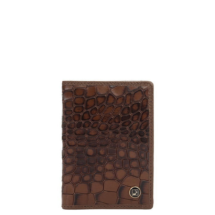 5 Slots Leather Card Case - Walnut