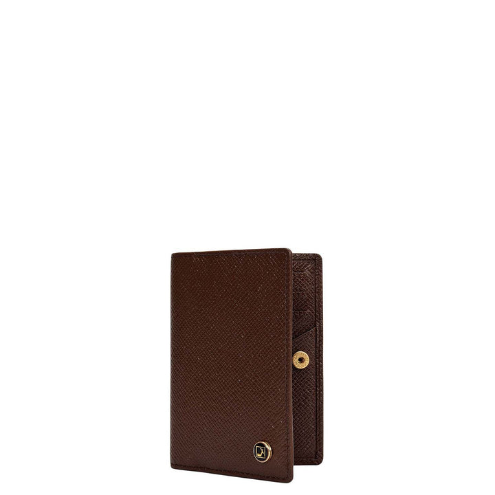 5 Slots Leather Card Case - Walnut