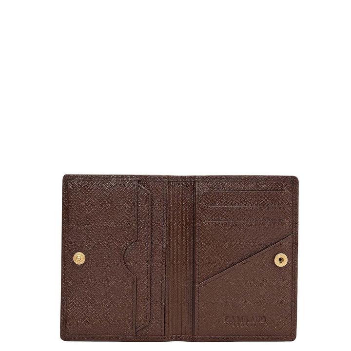 5 Slots Leather Card Case - Walnut