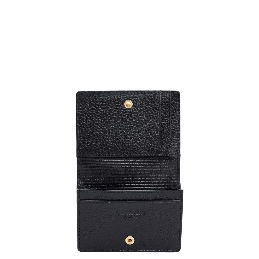4 Slot Monogram Card Case - Black