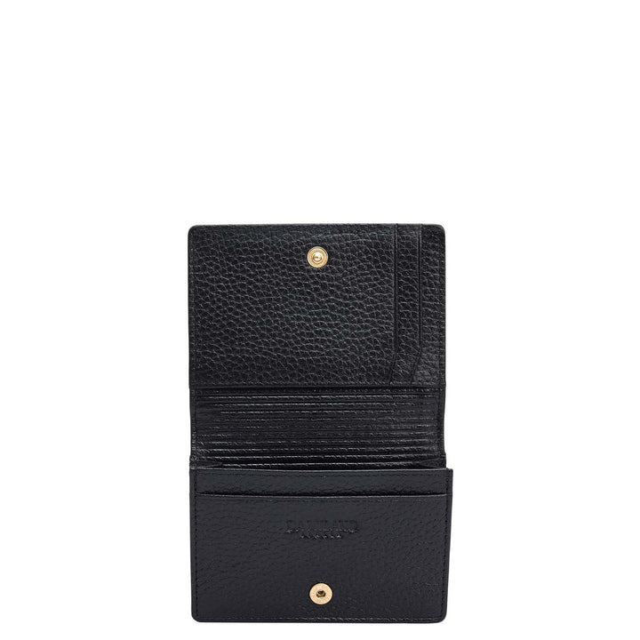 4 Slot Monogram Card Case - Black
