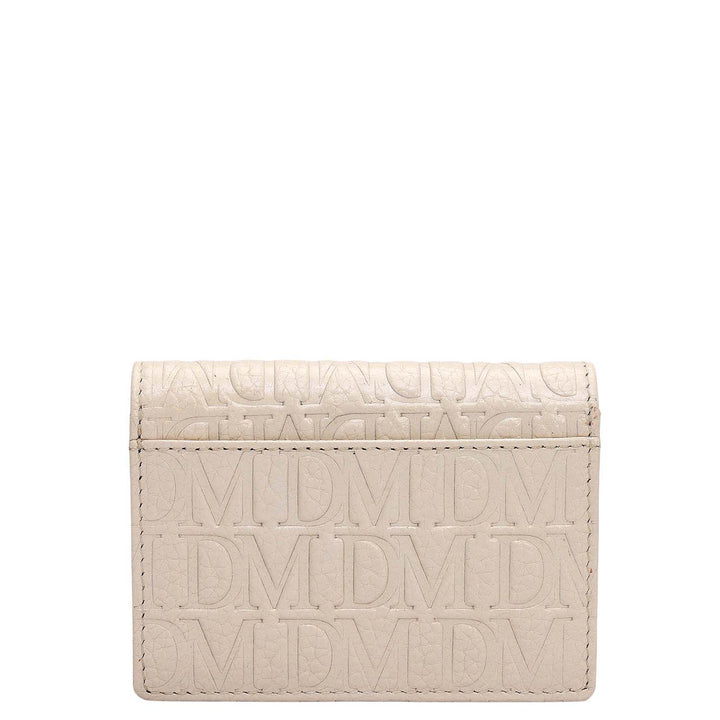 4 Slots Leather Card Case - Marshmallow