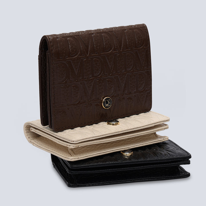 4 Slots Leather Card Case - Mocha