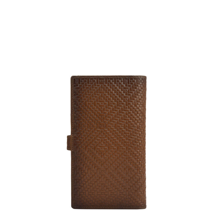 Multi Slot Leather Card Case - Cognac