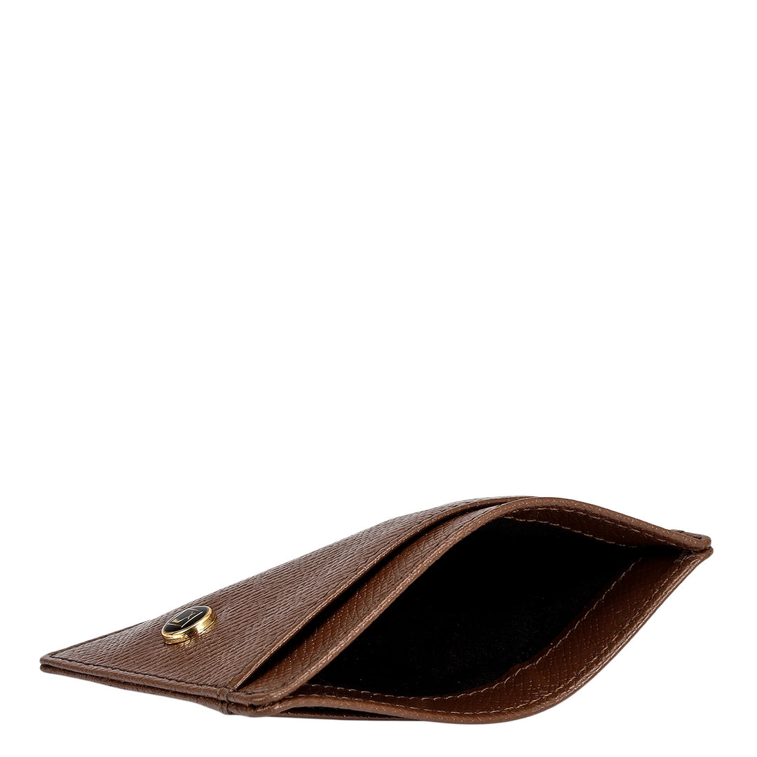 9 Slots Franzy Leather Card Case - Date
