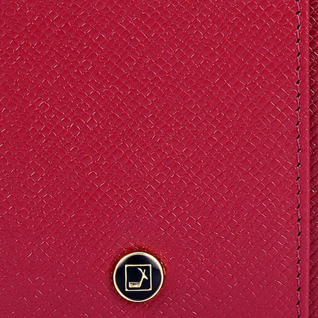9 Slots Leather Card Case - Plumberry