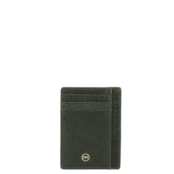 9 Slots Leather Card Case - Petrol Green