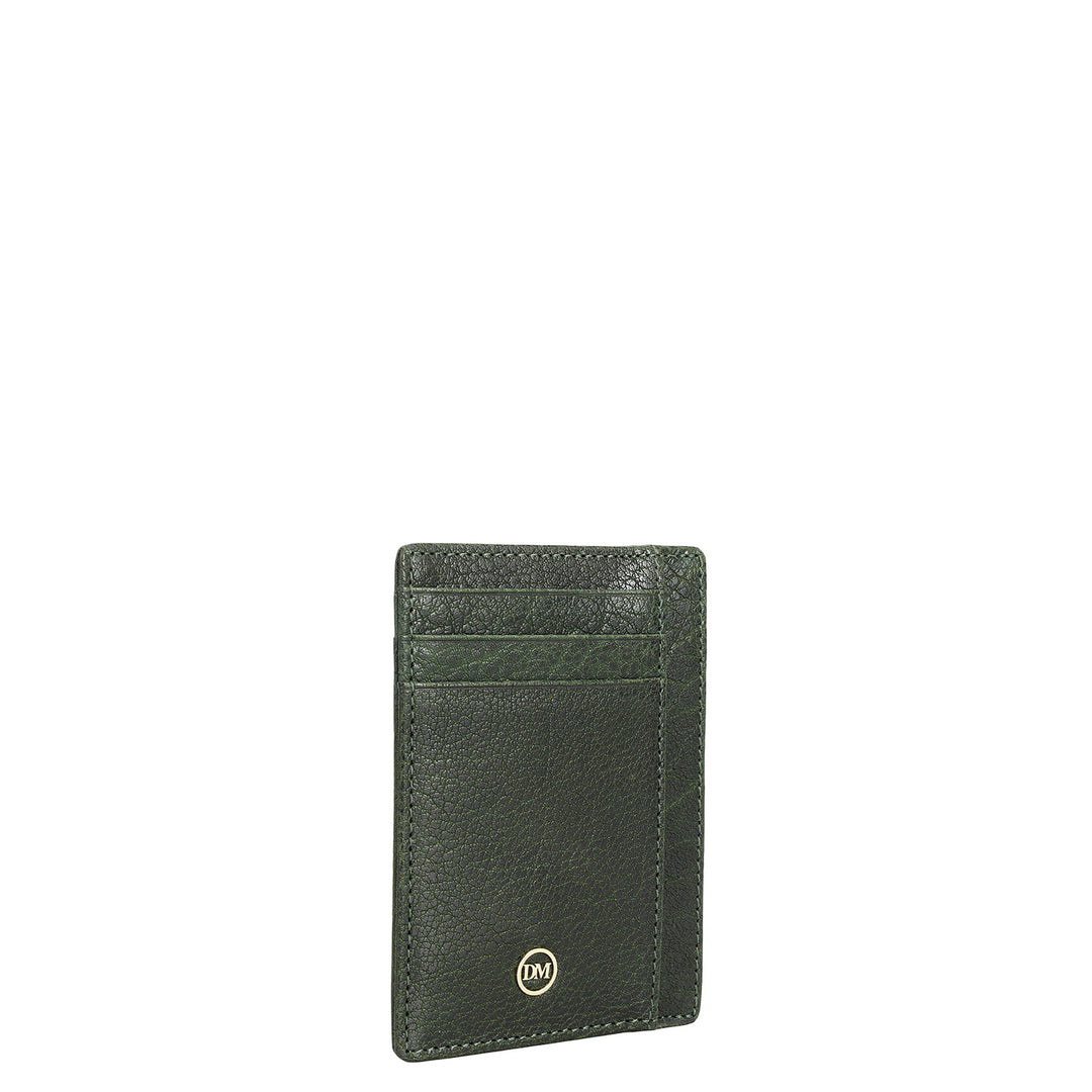9 Slots Leather Card Case - Petrol Green
