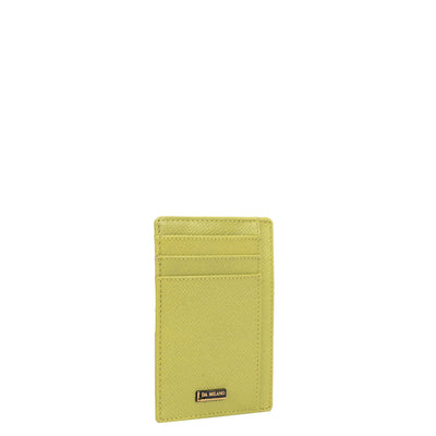 Franzy Leather Card Case - Lime