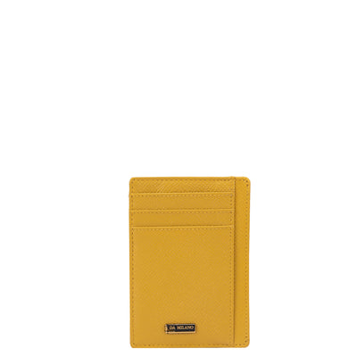 Franzy Leather Card Case - Mustard