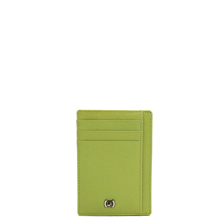Franzy Leather Card Case - Lime