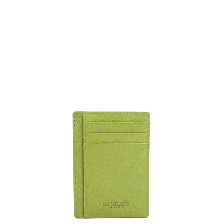 Franzy Leather Card Case - Lime