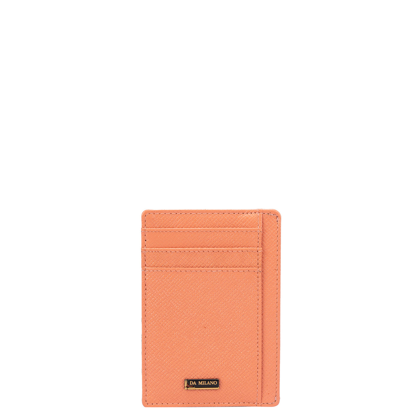 Franzy Leather Card Case - Salmon
