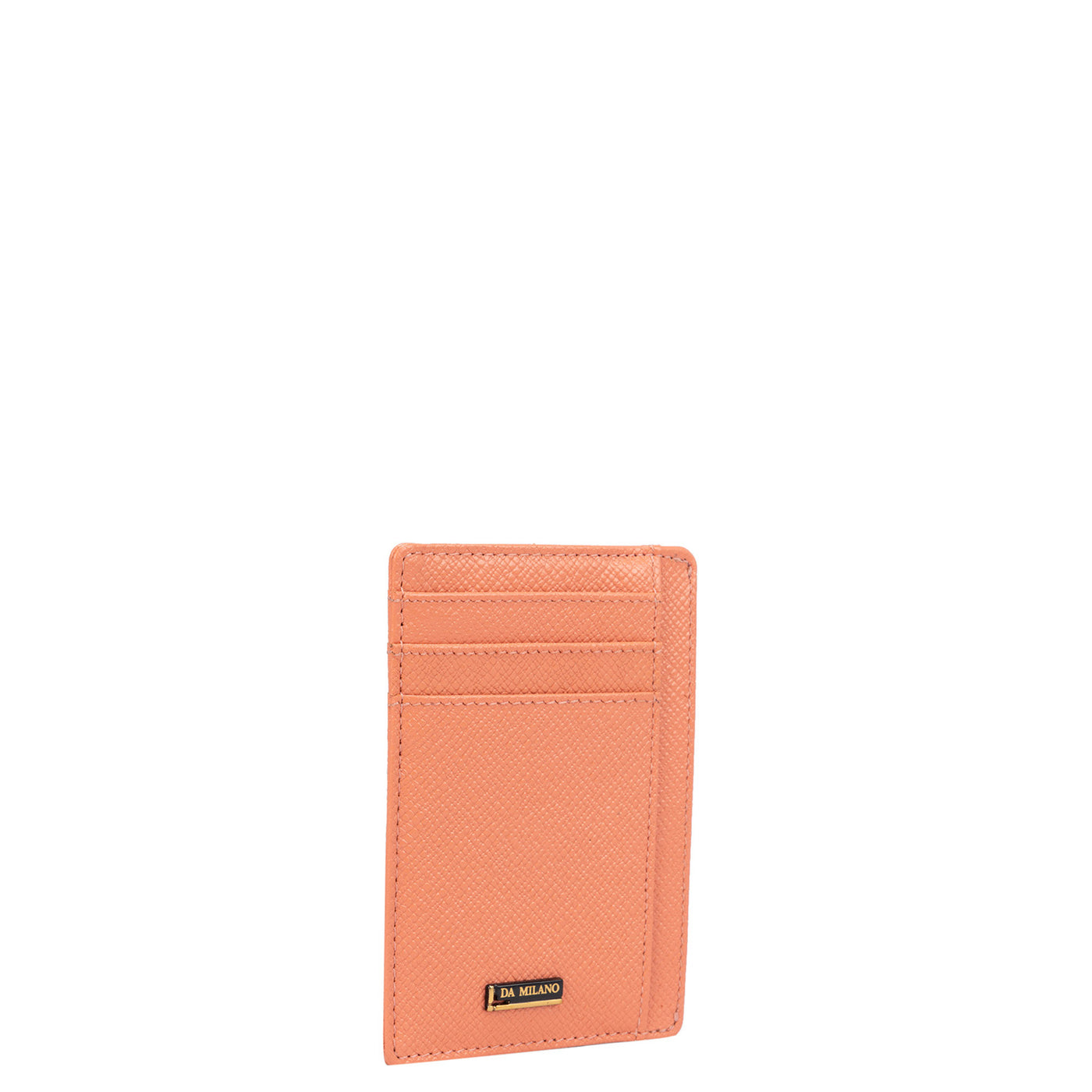 Franzy Leather Card Case - Salmon