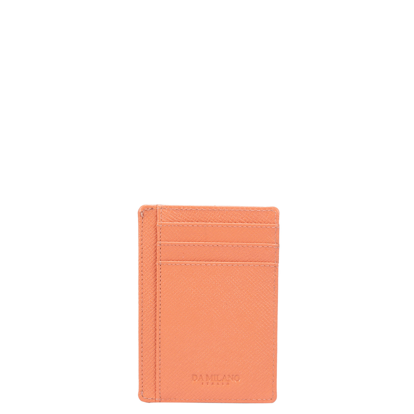 Franzy Leather Card Case - Salmon