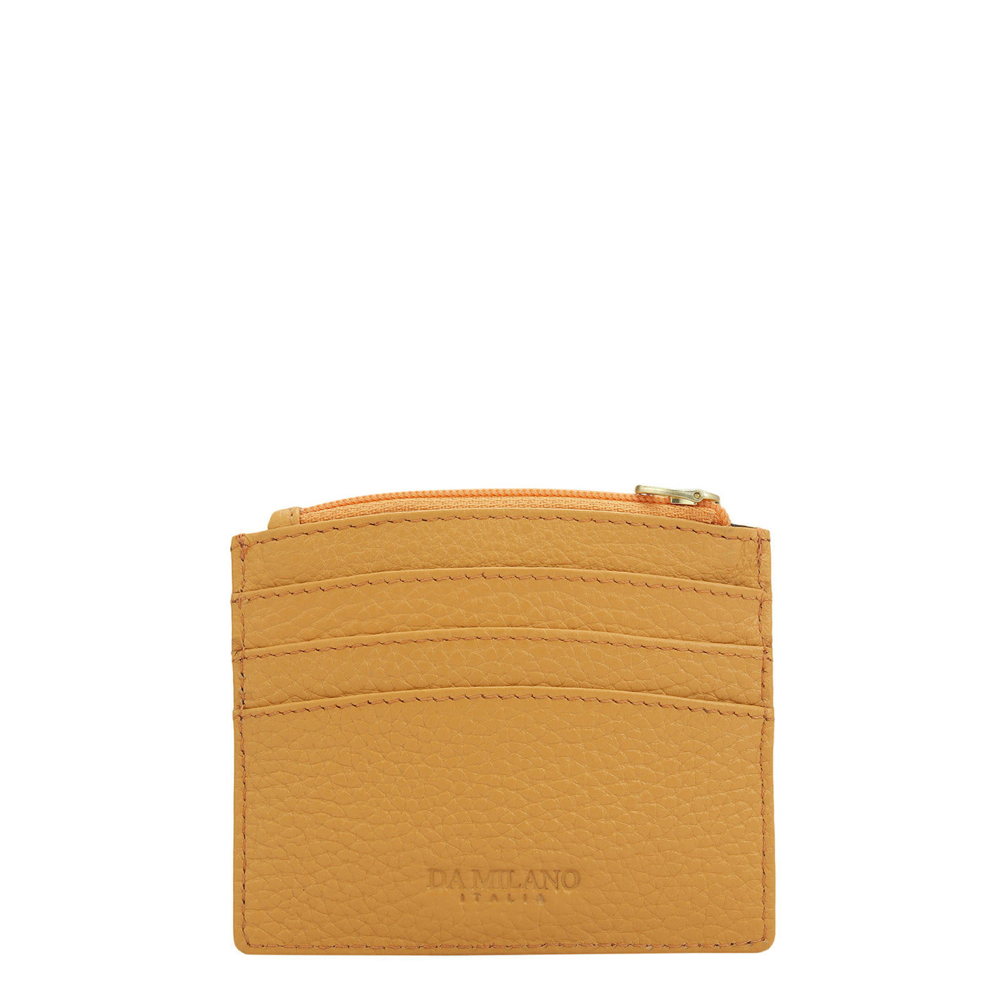 6 Slots Leather Card Case - Apricot Crush