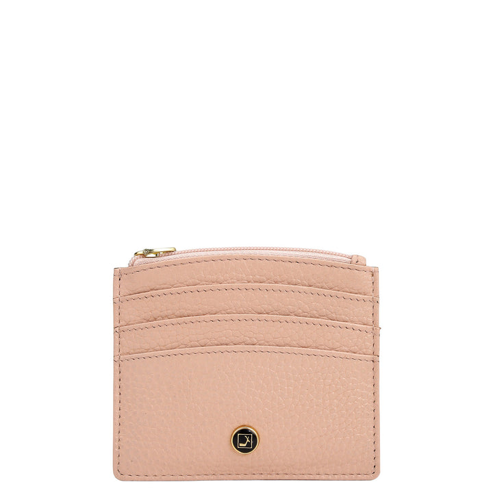 6 Slots Leather Card Case - Feather