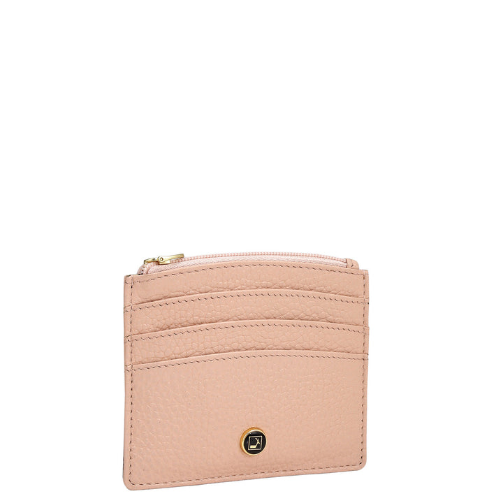 6 Slots Leather Card Case - Feather