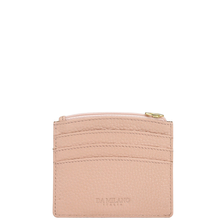 6 Slots Leather Card Case - Feather