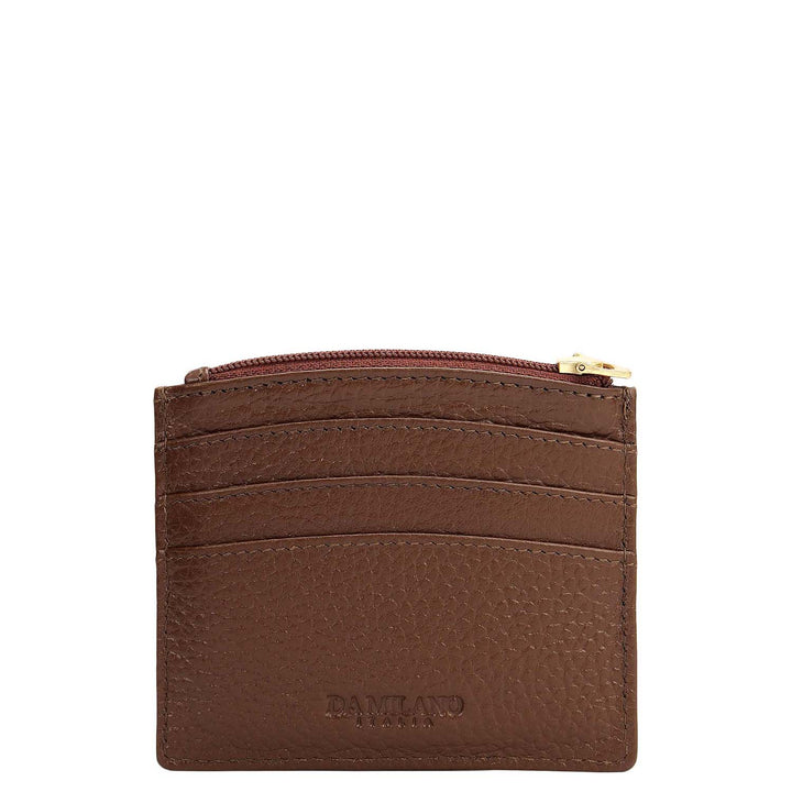 6 Slots Leather Card Case - Mocha