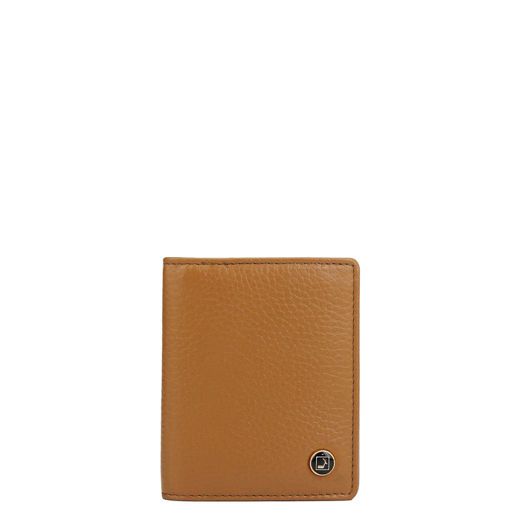 9 Slots Leather Card Case - Caramel