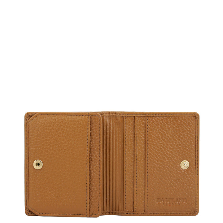 9 Slots Leather Card Case - Caramel