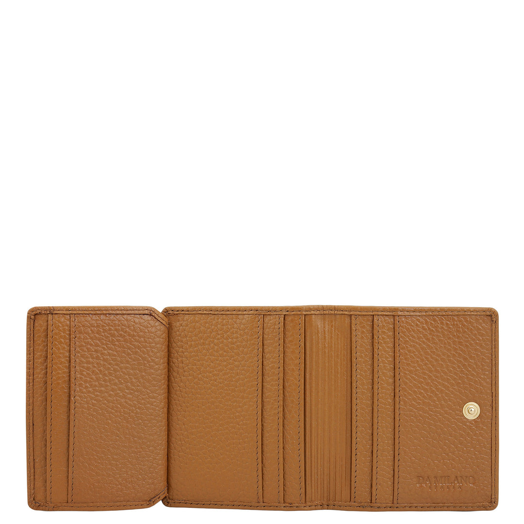 9 Slots Leather Card Case - Caramel