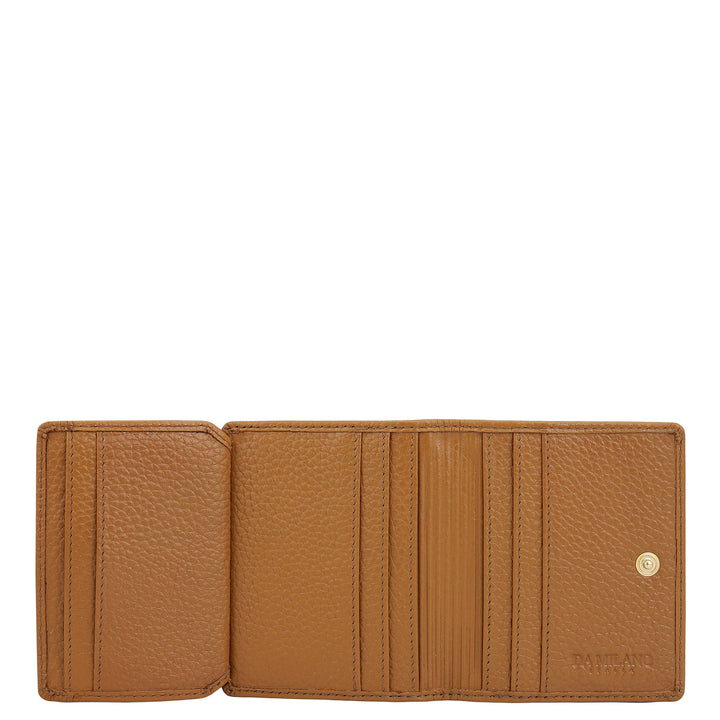 9 Slots Leather Card Case - Caramel
