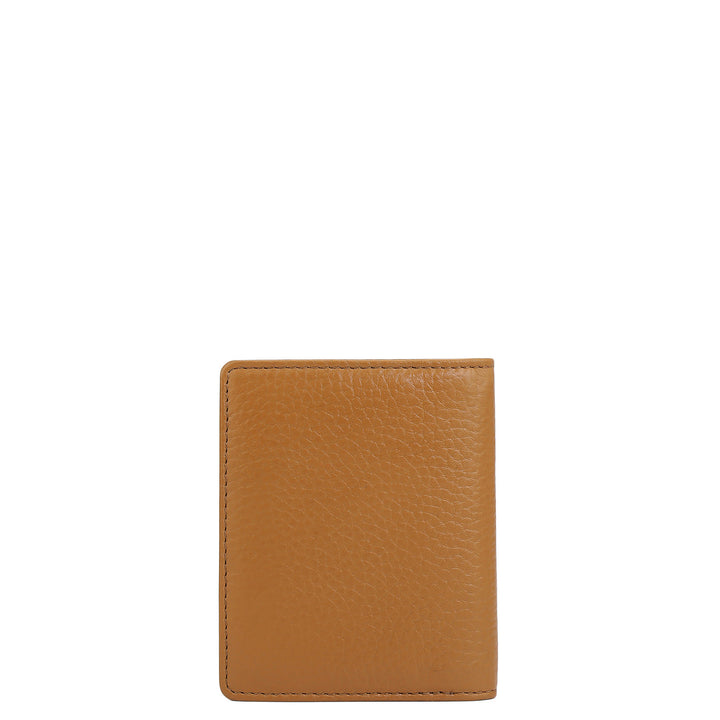 9 Slots Leather Card Case - Caramel