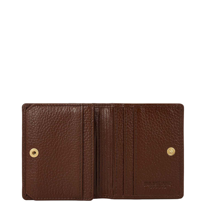 9 Slots Leather Card Case - Brown
